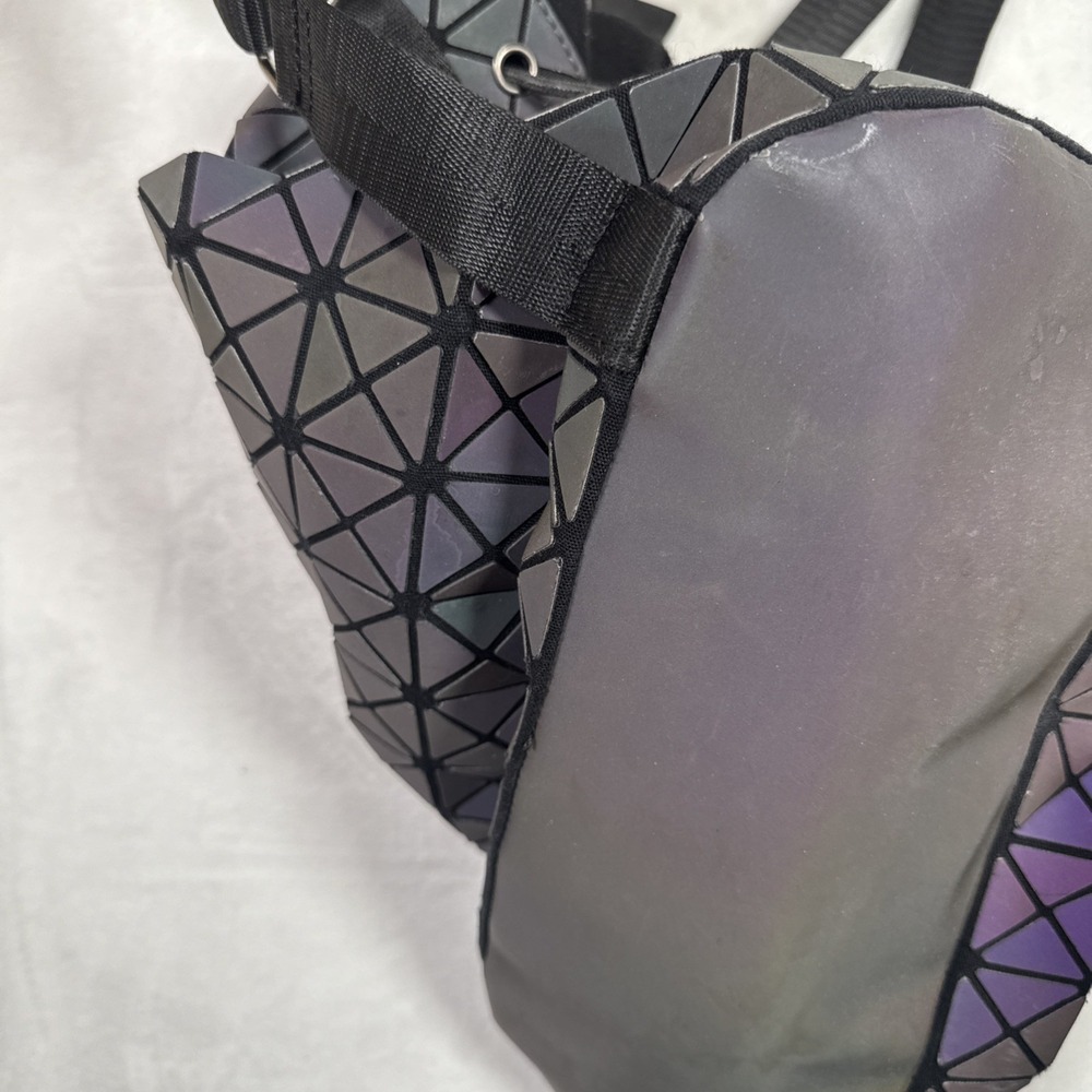 Geometric Backpack Luminous Backpacks Holographic… - image 6